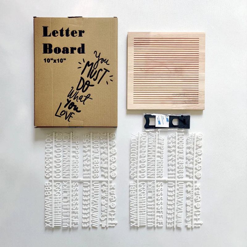 Natural Wood Letter Board view 7