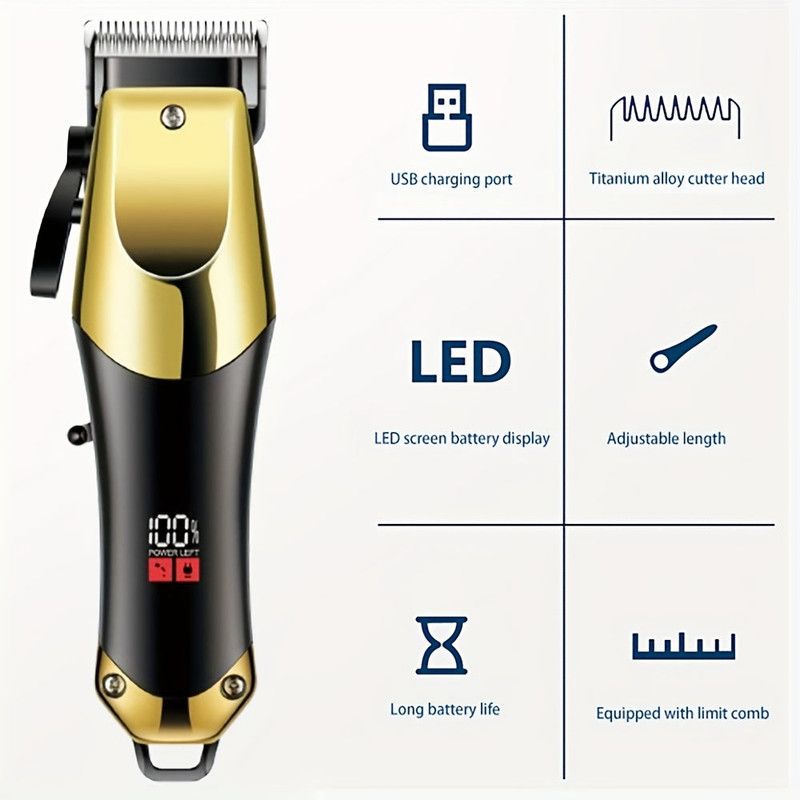 3pcs Men's Electric Hair Clippers Kit view 5