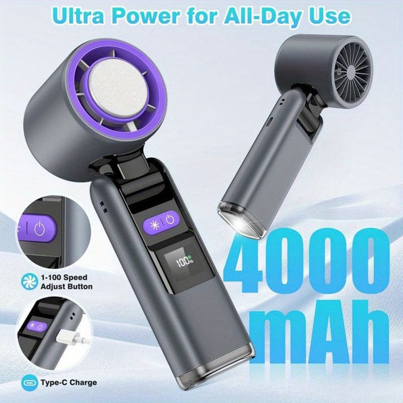Portable Handheld Turbo Fan with Cooling Tech view 4
