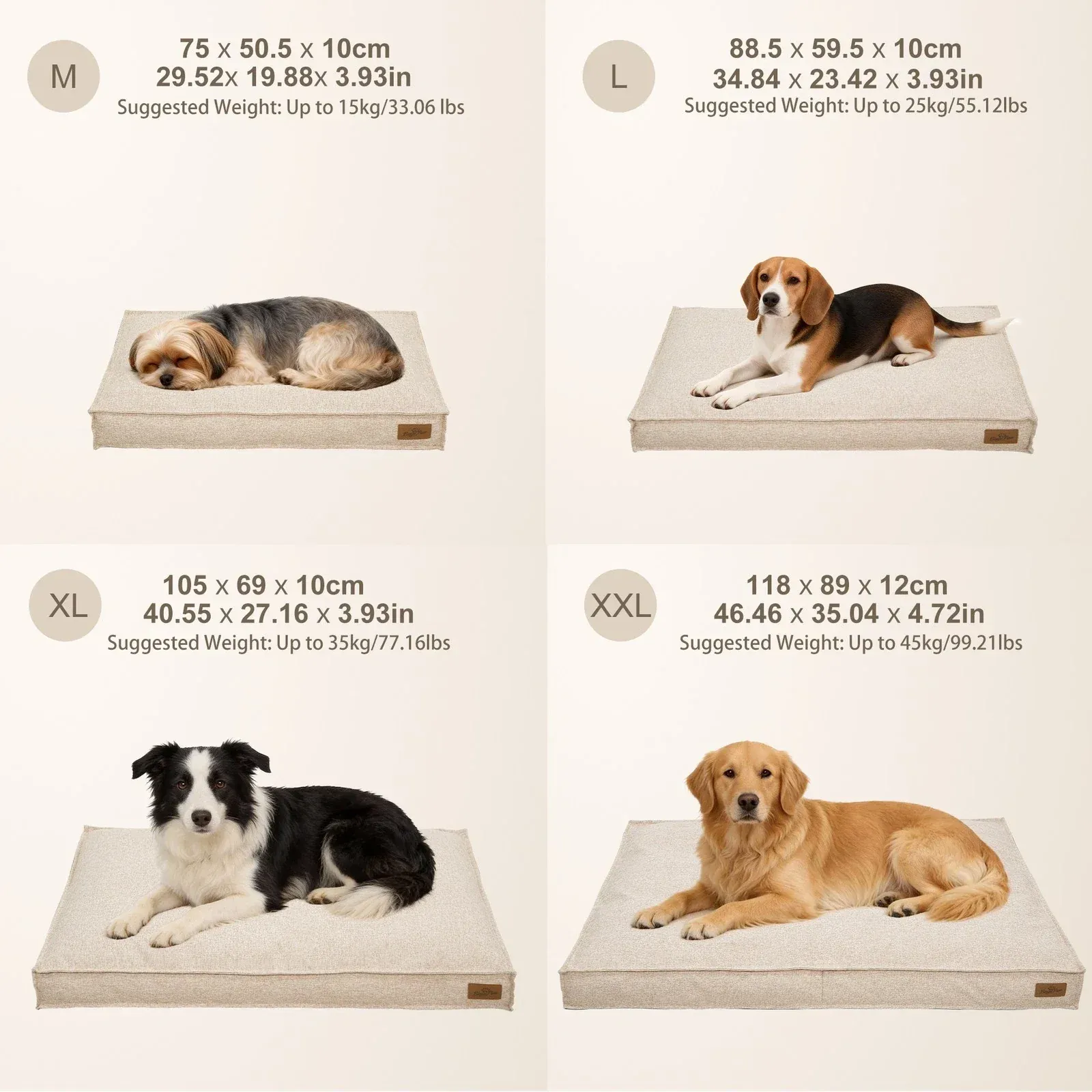 Washable Waterproof Dog Bed Sofa with Removable Cover - Orthopedic Linen Pet view 2