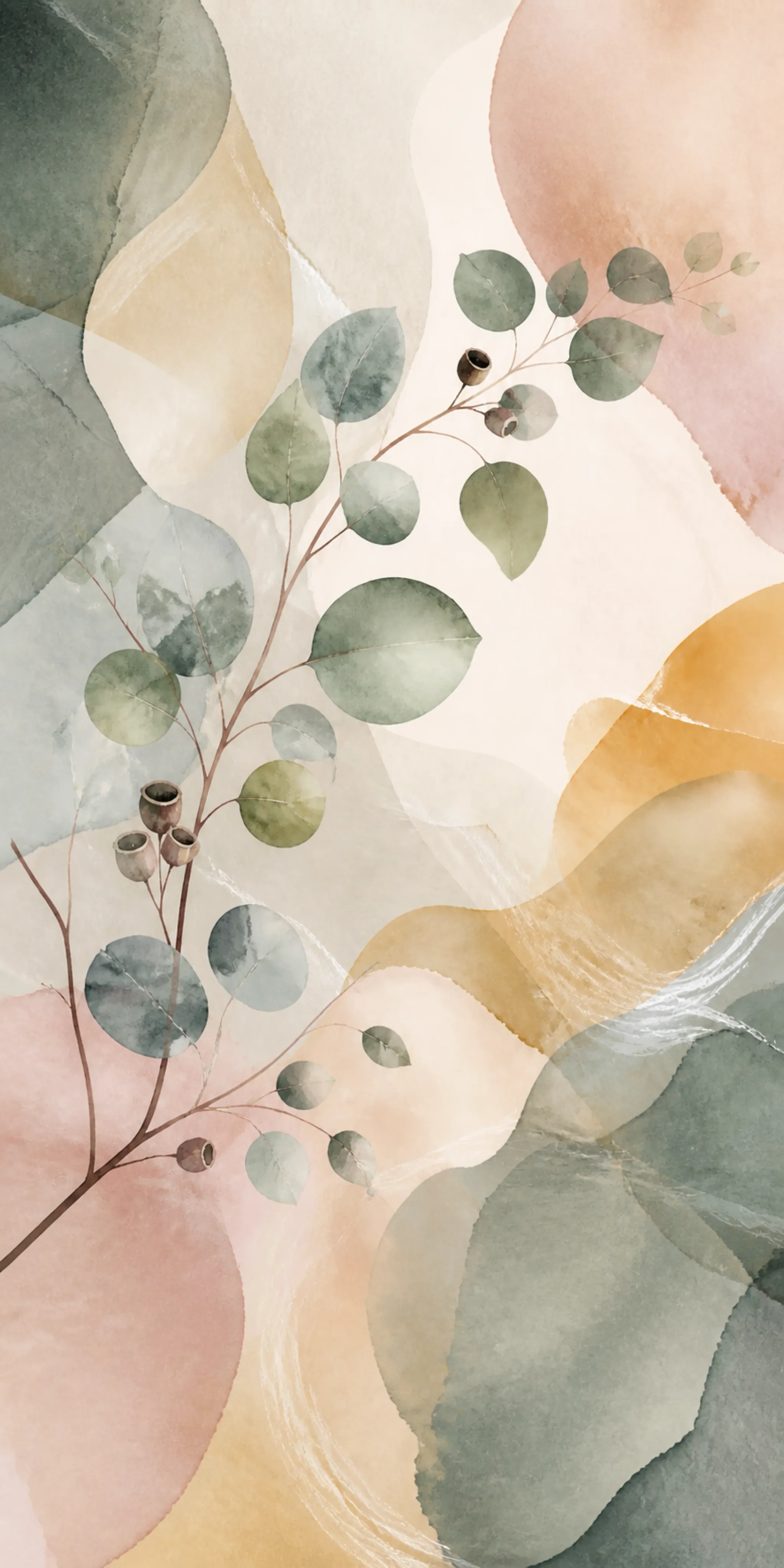 Eucalyptus Reverie Floating Frame Canvas Wall Art - Portrait - 60W x 80H cm view 6