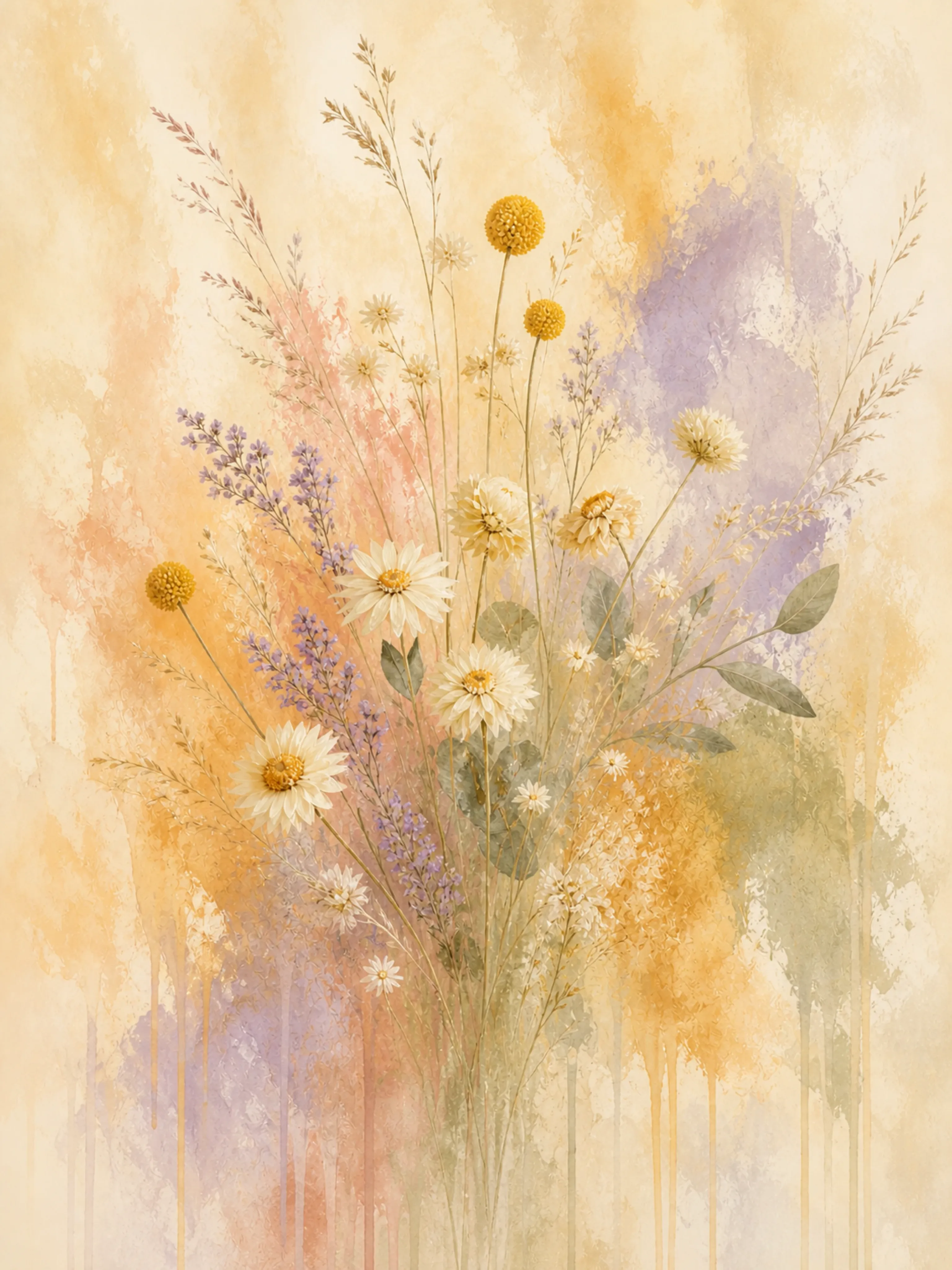 Wildflower Veil Floating Frame Canvas Wall Art - Portrait - 60W x 120H cm view 5