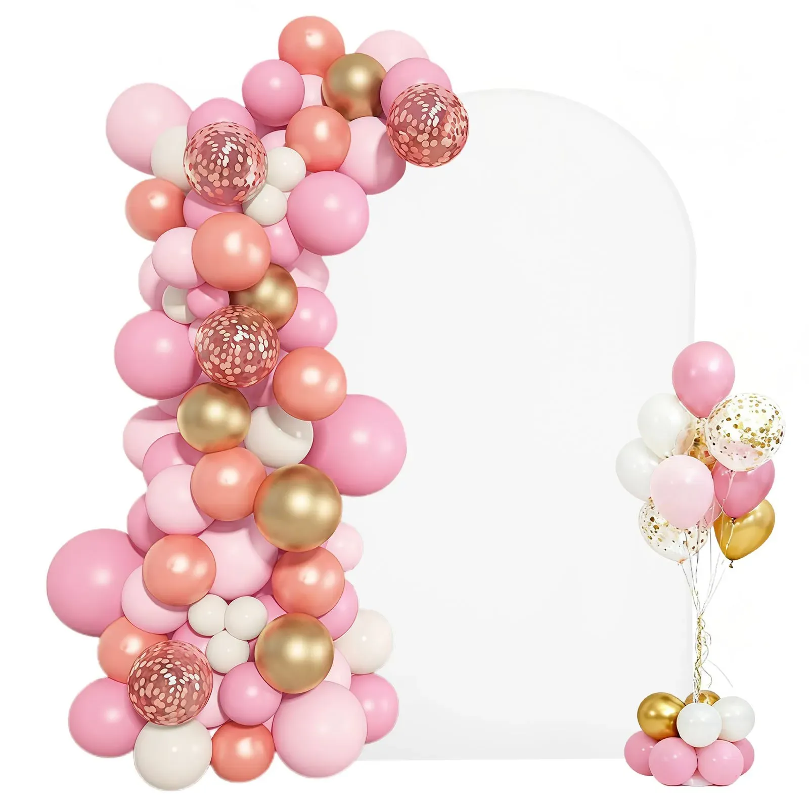 Arch Backdrop Stand, 2.2 x 1.2 m, Stable Structure, 1 Set Gold Metal Arch view 4