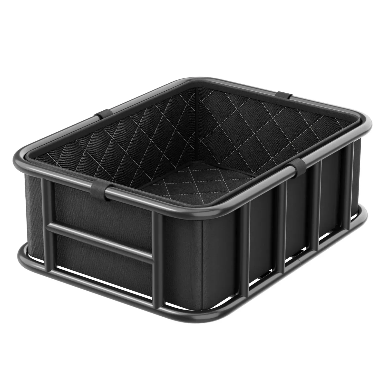 Rear Bike Basket, Medium Bicycle Basket with Cargo Net, Liner & Waterproof