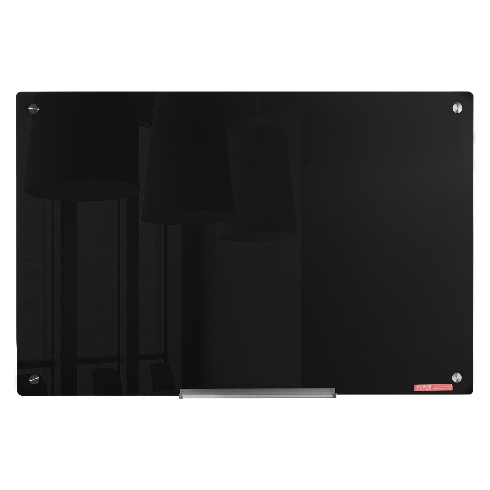 Magnetic Glass Whiteboard 36 x 24 Inch Frameless Dry Erase Board Wall Mounted view 3