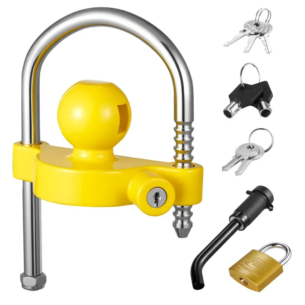 Trailer Hitch Lock Kit, Fits for 46 mm, 50.8 mm, 58.7 mm Couplers