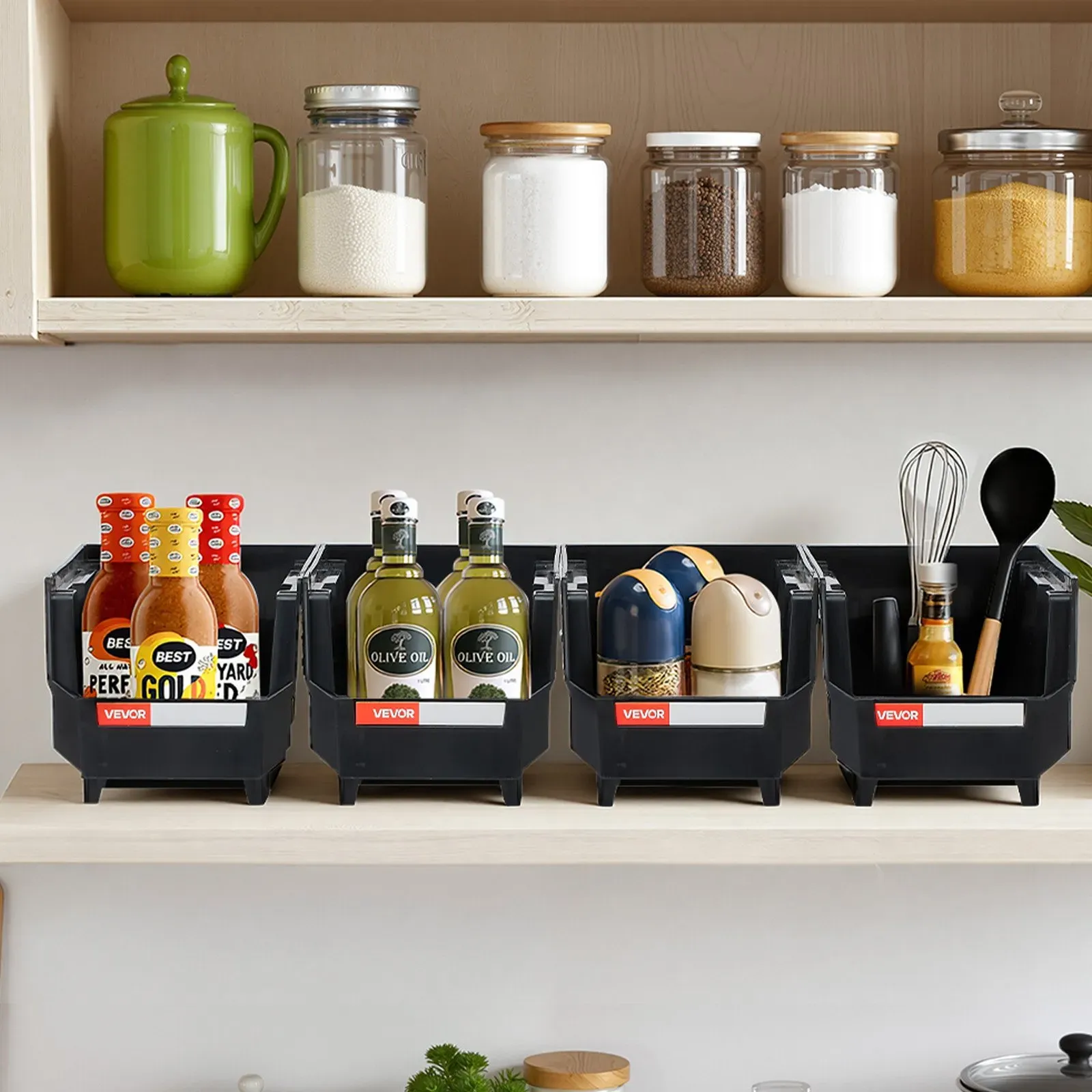 Plastic Stackable Storage Bins view 3