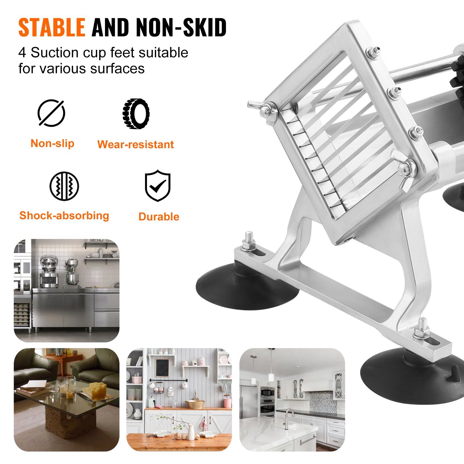 Commercial Vegetable Slicer 3/8 Inch Manual Fruit and Vegetable Cutter view 4