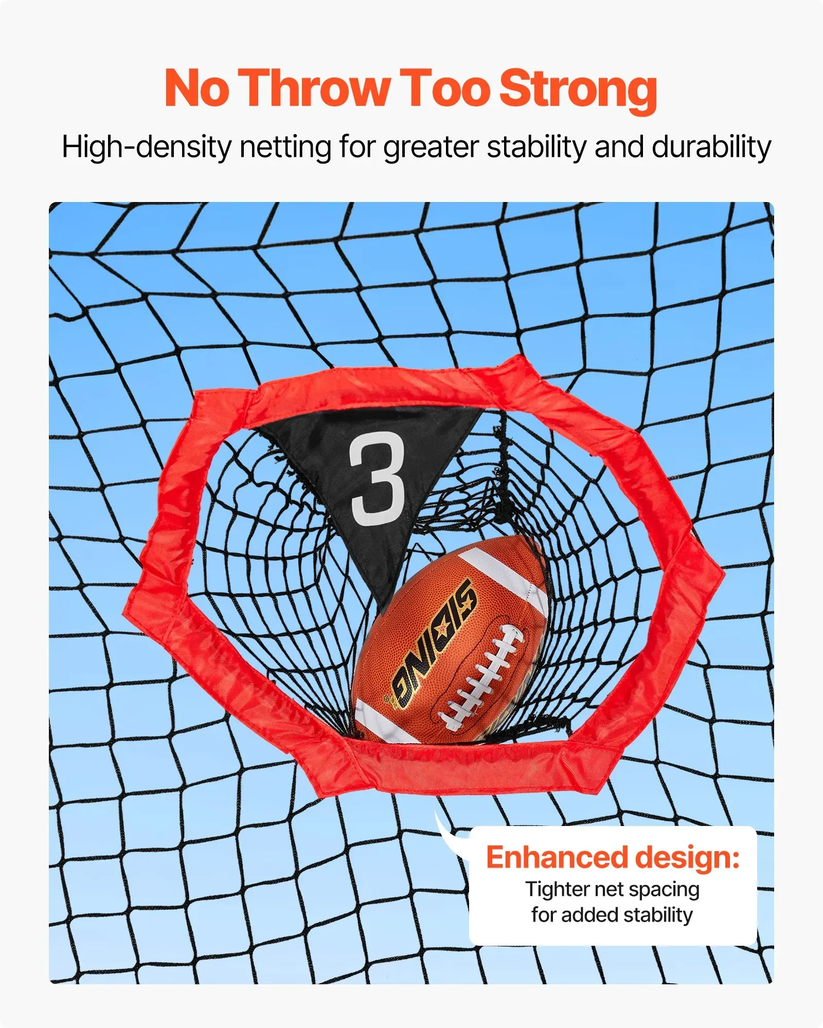 2133.6 x 2133.6mm Football Trainer Throwing Net view 5