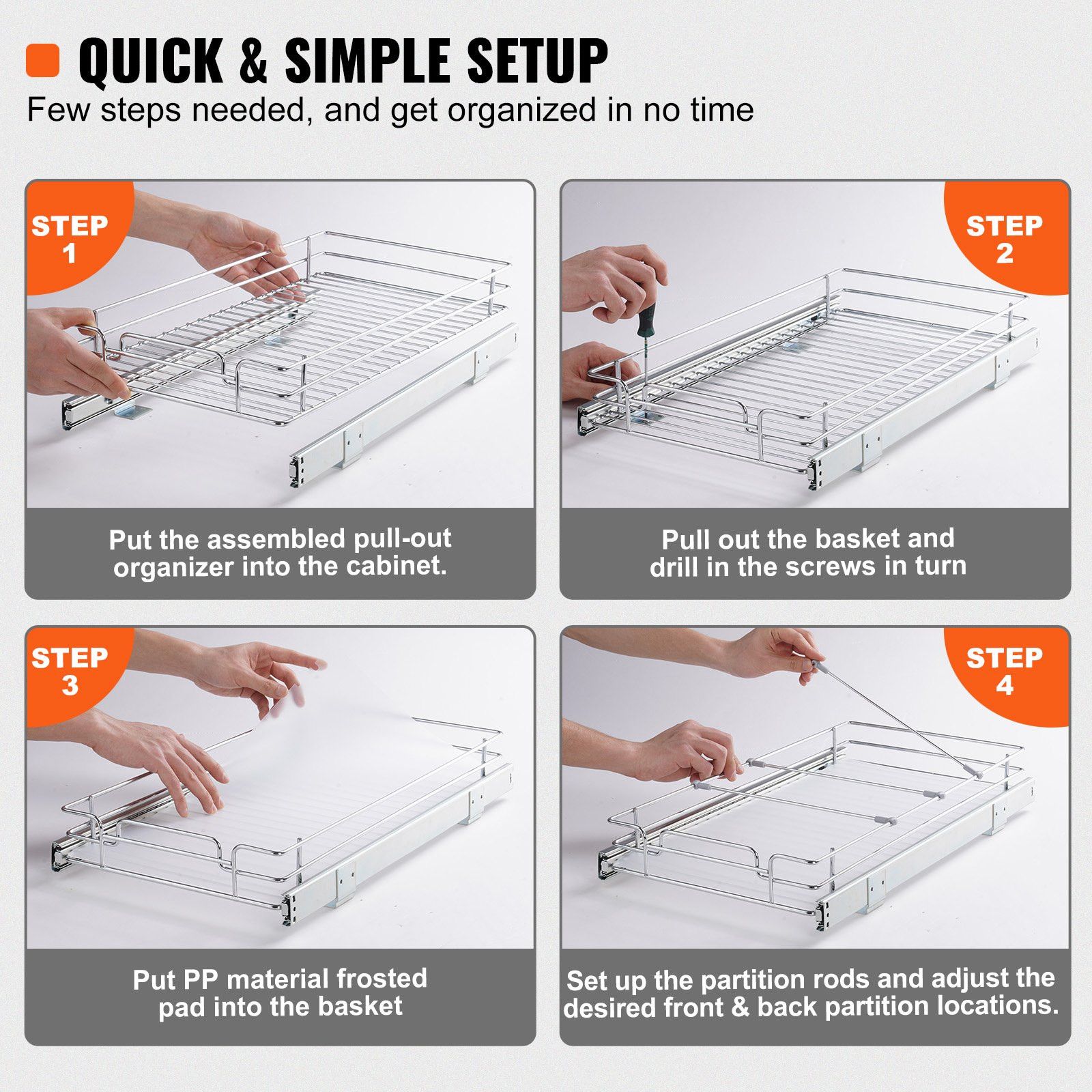Pull Out Cabinet Organizer view 4