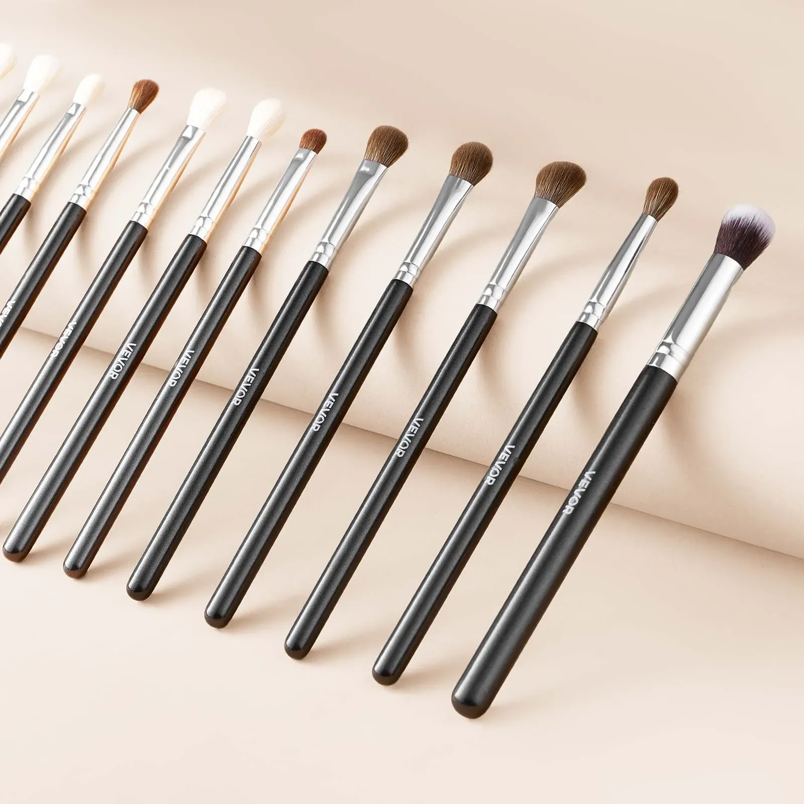 34-Piece Makeup Brush Set, Ergonomic Wood Handle, Travel-Friendly Case Included view 4
