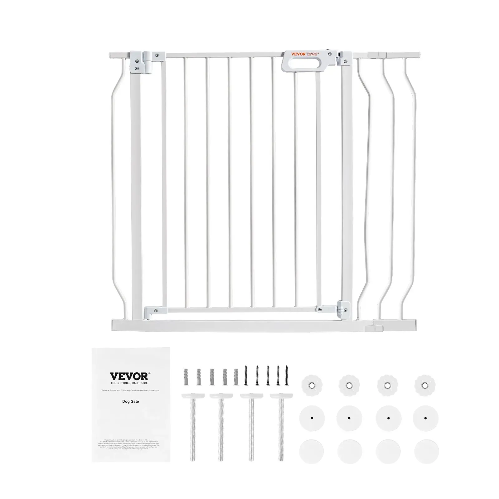Baby Gate, 749-990 mm Extra Wide, 762 mm High, Dog Gate for Stairs Doorways