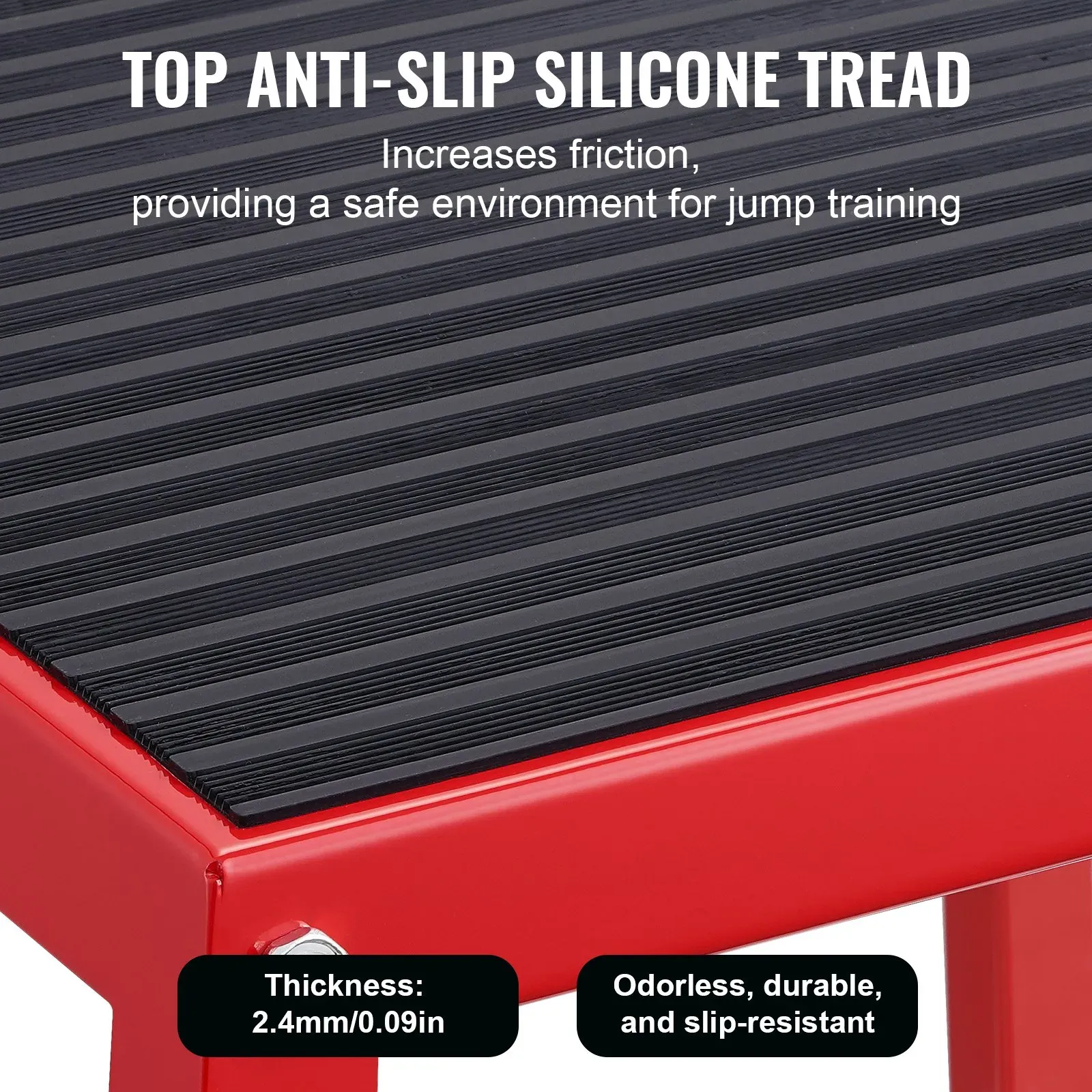 Plyometric Jump Box, 12 Inch Plyo Box, Steel Plyometric Platform and Jumping view 5