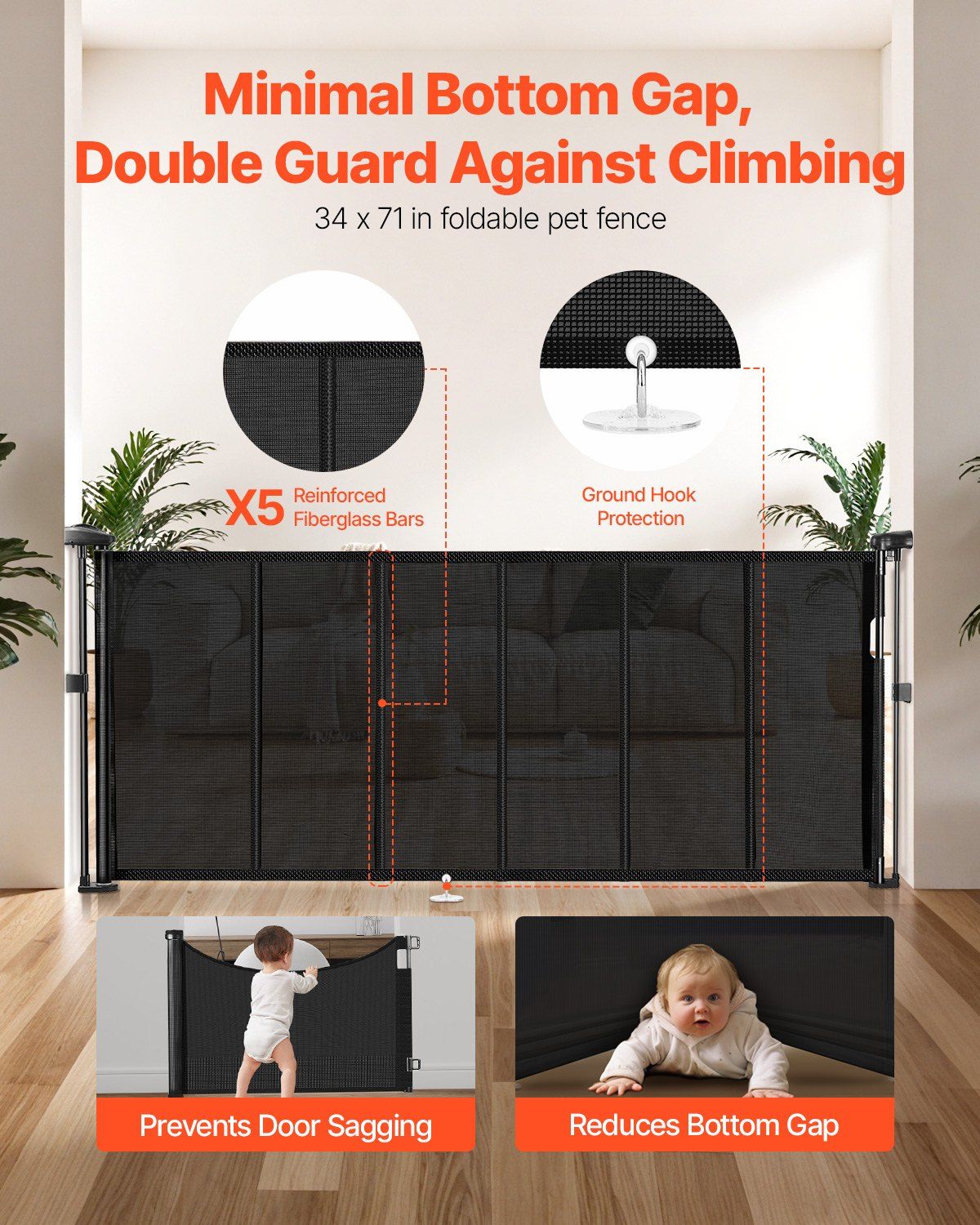 Retractable Mesh Baby Gate view 4