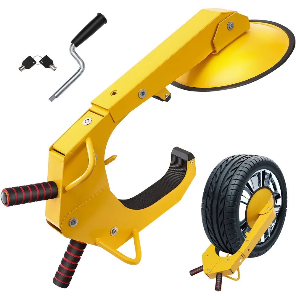 Wheel Lock Clamp, 1 Pack Trailer Wheel Lock, Heavy-Duty Anti Theft Tire Lock