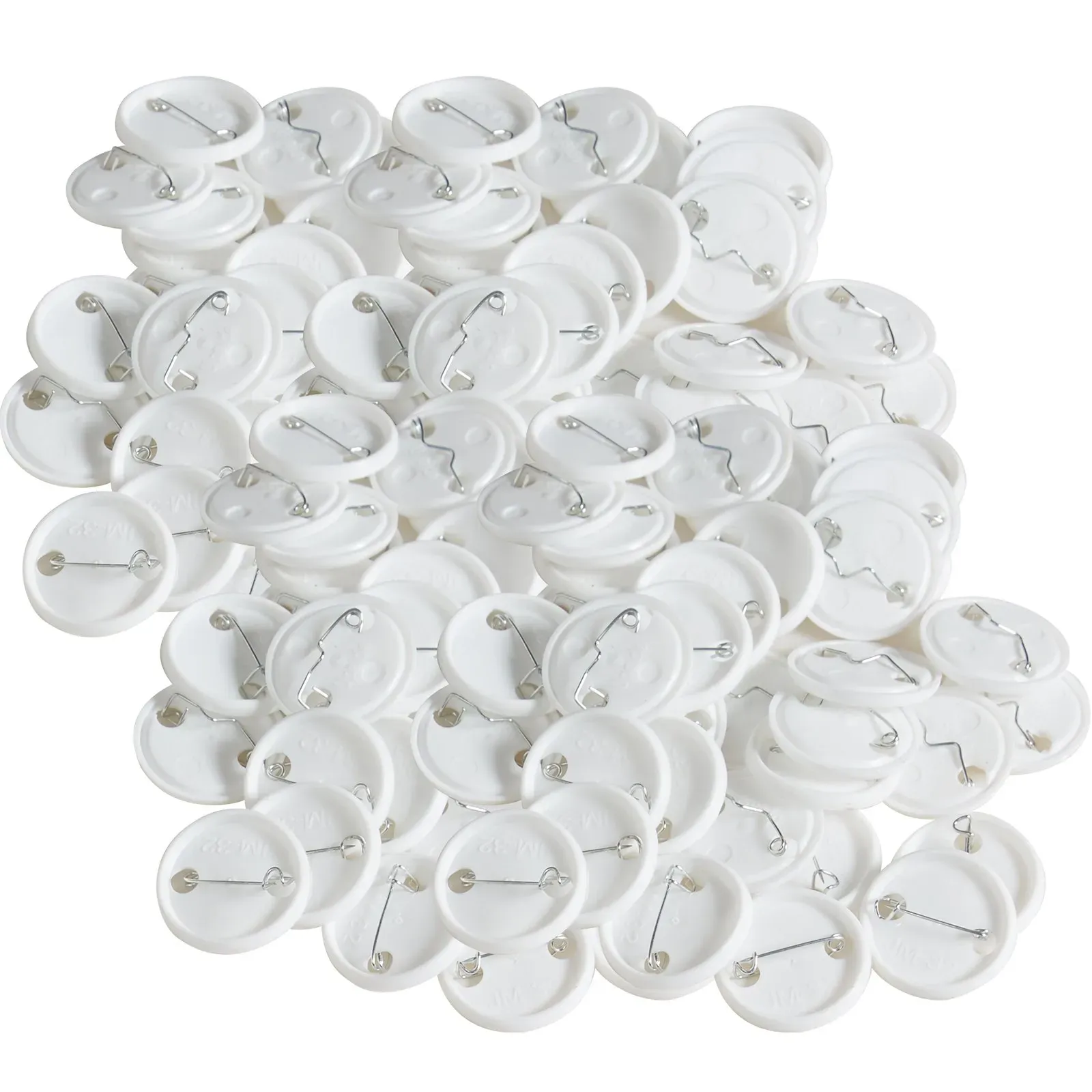 500 Sets 1.25 inch 32mm Pin Back Button Parts view 2