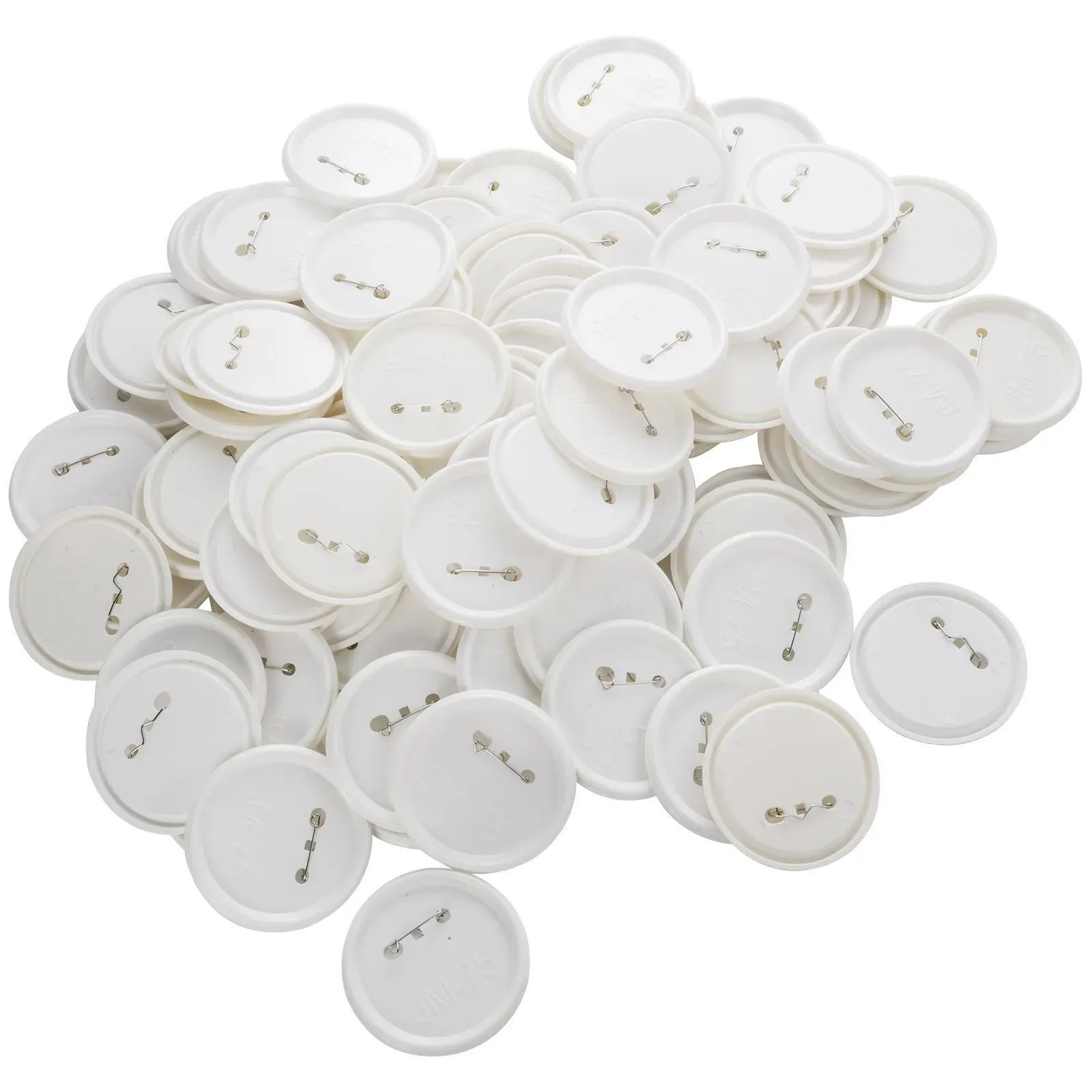 200 Sets 3 inch 75mm Pin Back Button Parts