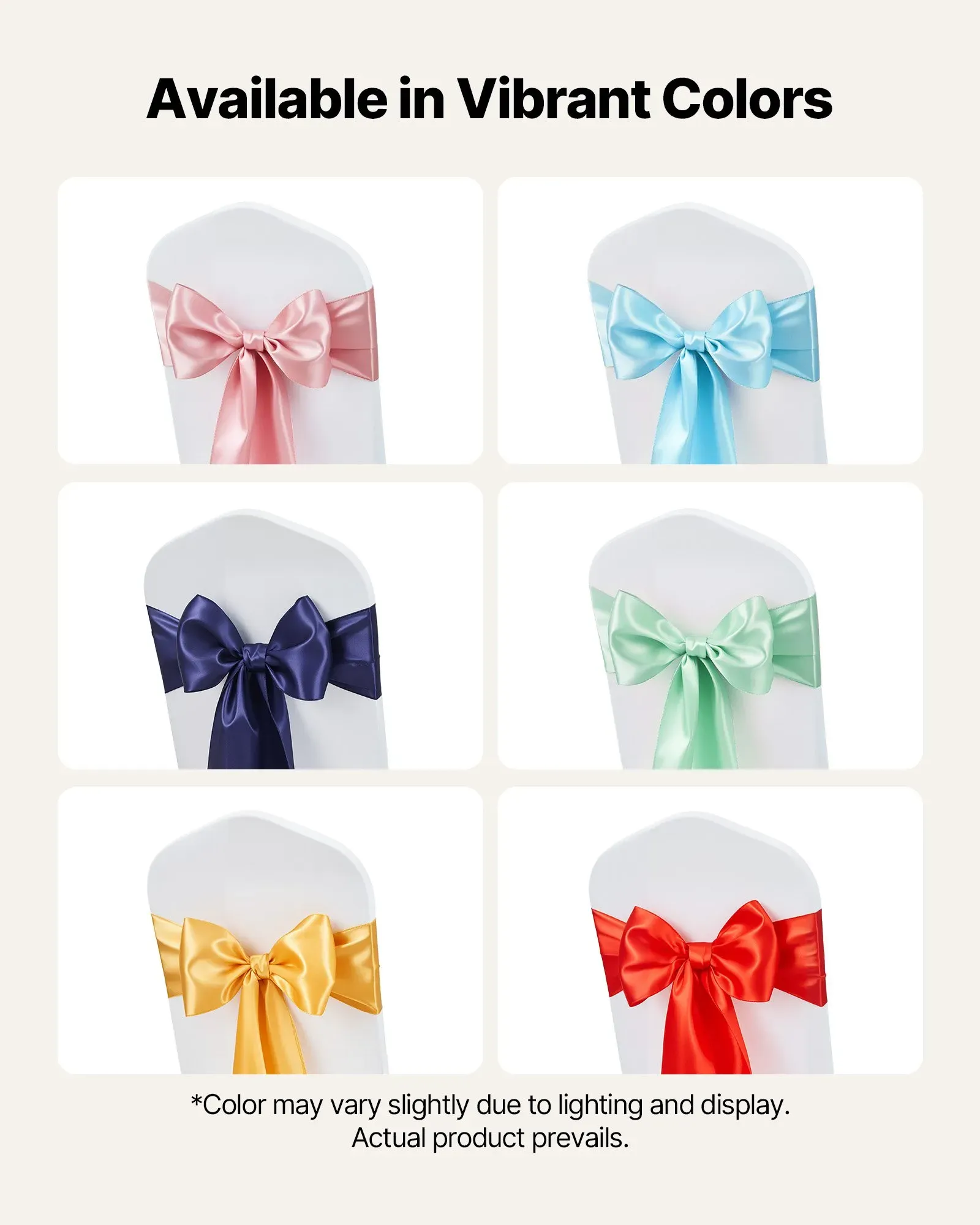 Stretch Spandex Chair Sashes Bows view 5