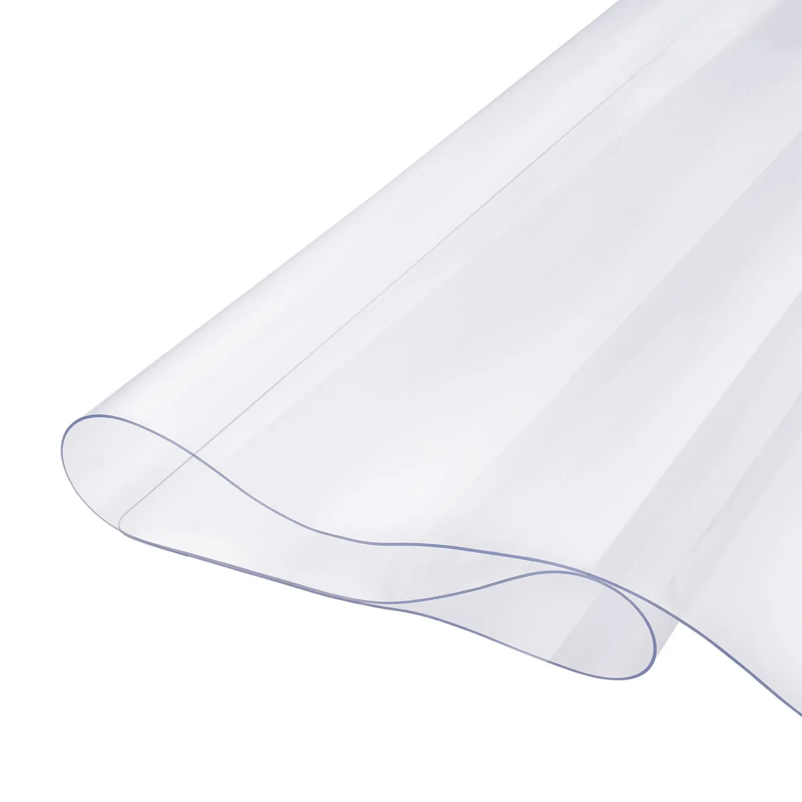 Plastic Table Cover, 48 x 48 Inch 1.5 mm Thick Clear Table Protector, Square view 3