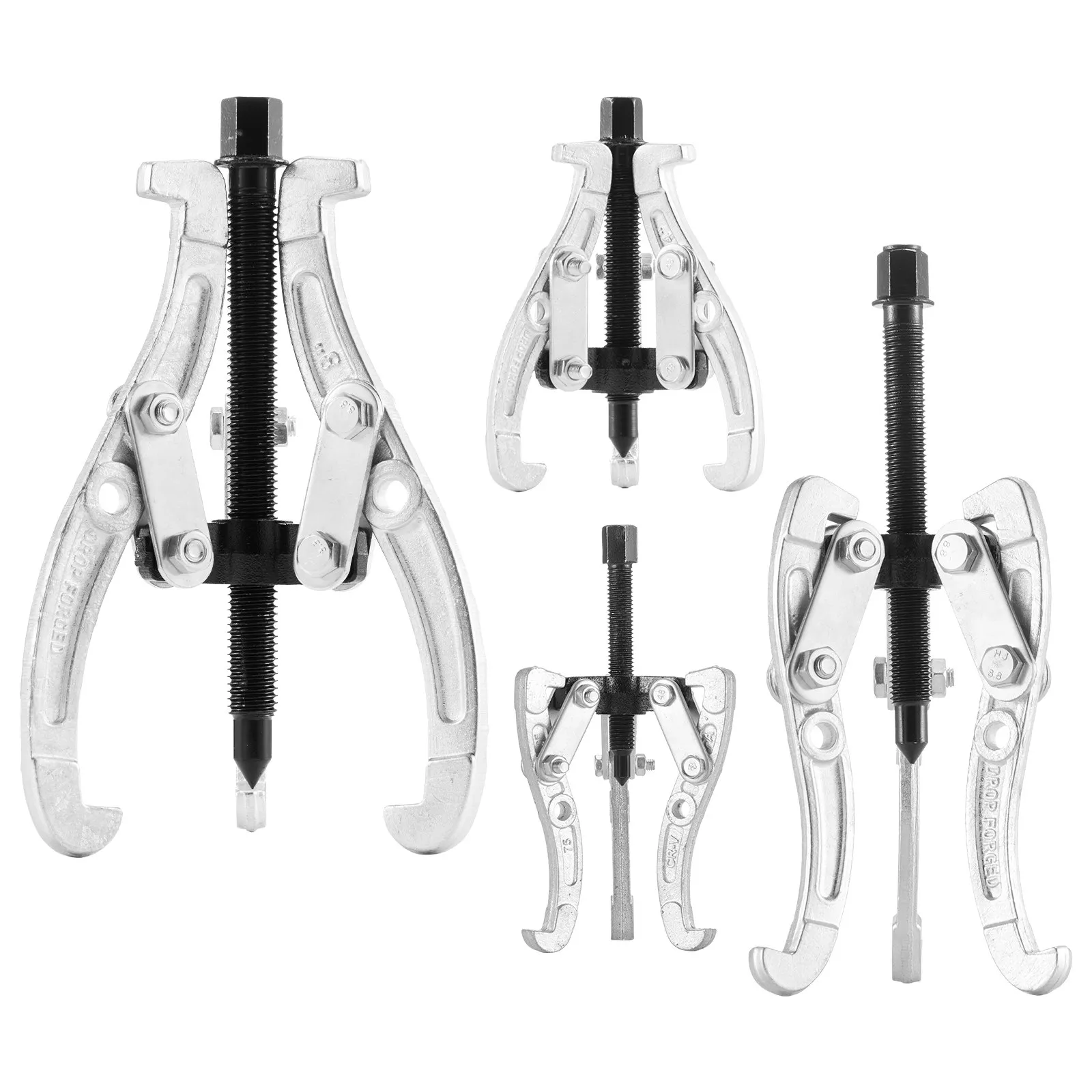 Gear Puller Set, 76.2 mm/101.6 mm/152.4 mm/203.2 mm 3 Jaw Bearing Puller with — image 1