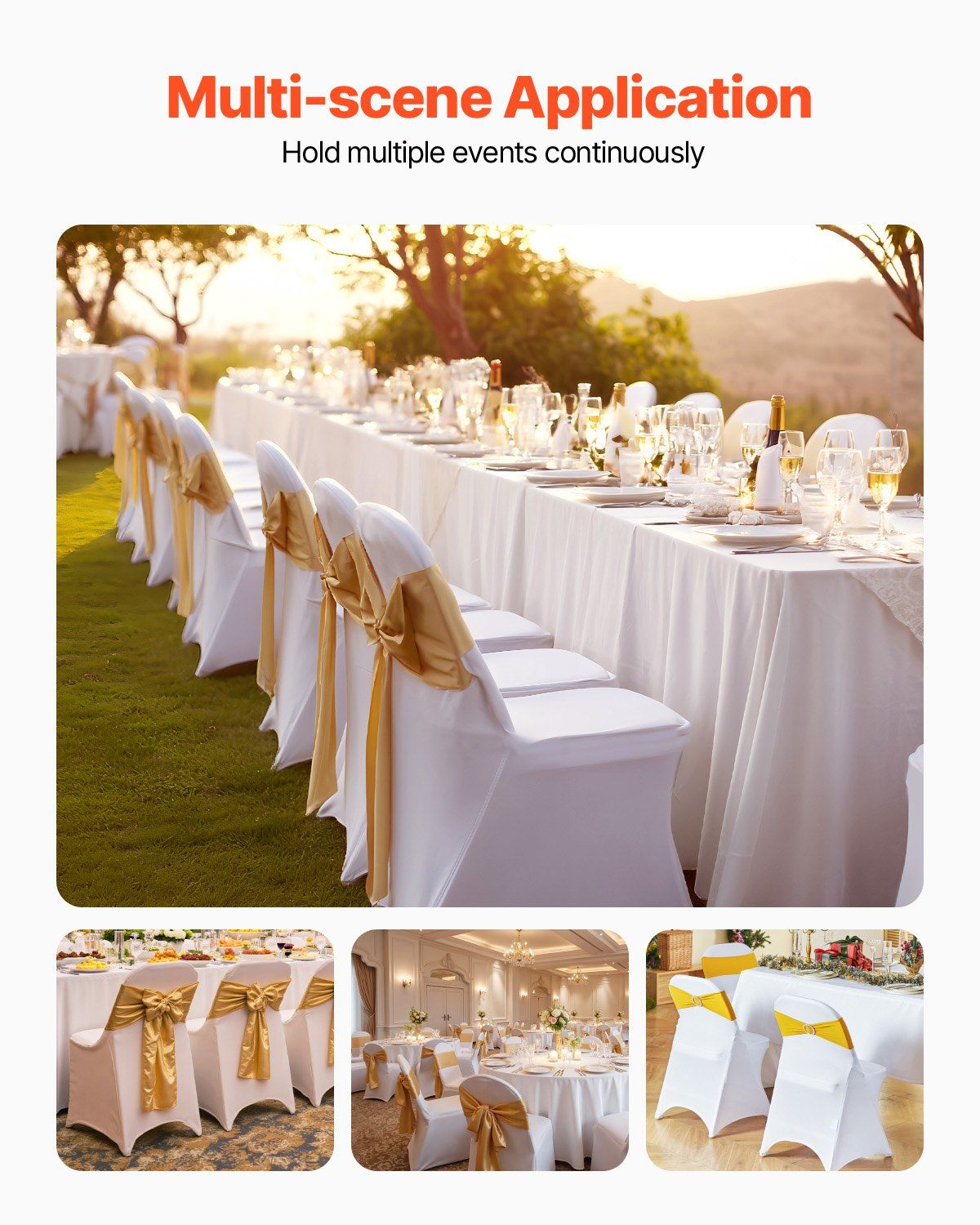 Stretch Spandex Folding Chair Covers view 2