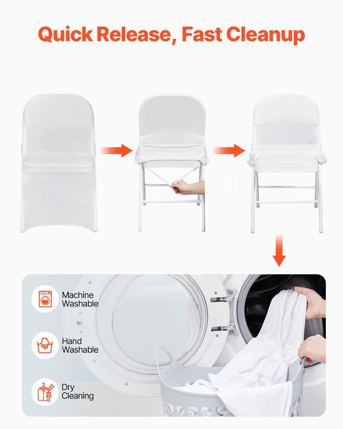 Stretch Spandex Folding Chair Covers view 5