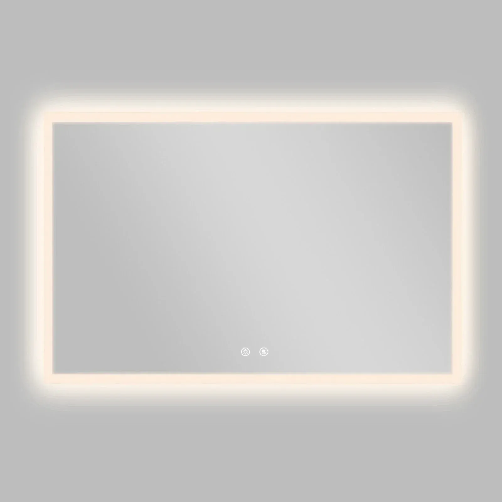 Smart LED Bathroom Mirror Anti-Fog Wall Mounted Vanity Mirror with 3 Color — image 1