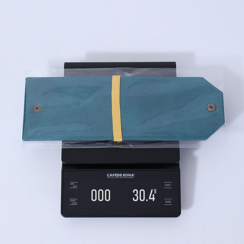 3PCS Green Slim PU Leather Cash Holder and Bill Organizer - Professional Long view 5