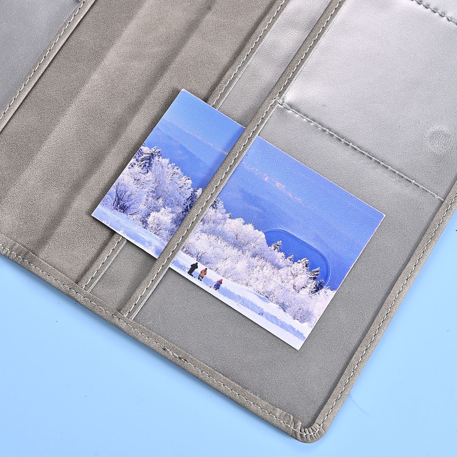 3 Pcs Premium PU Leather Car Registration and Insurance Holder - Slim Auto view 4