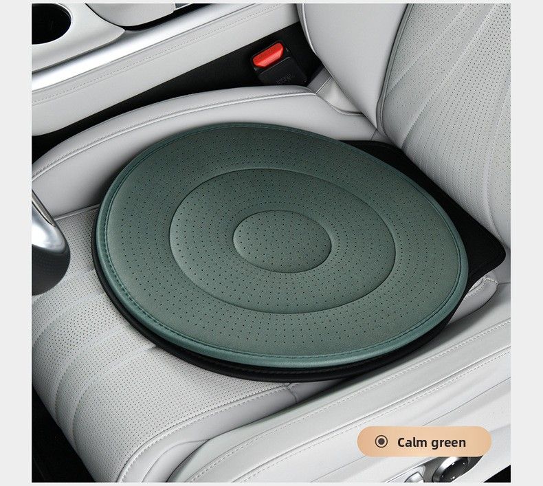 Calm Green 360 Degree Rotating Car Seat Cushion - 53cm Nano Tech Swivel — image 1