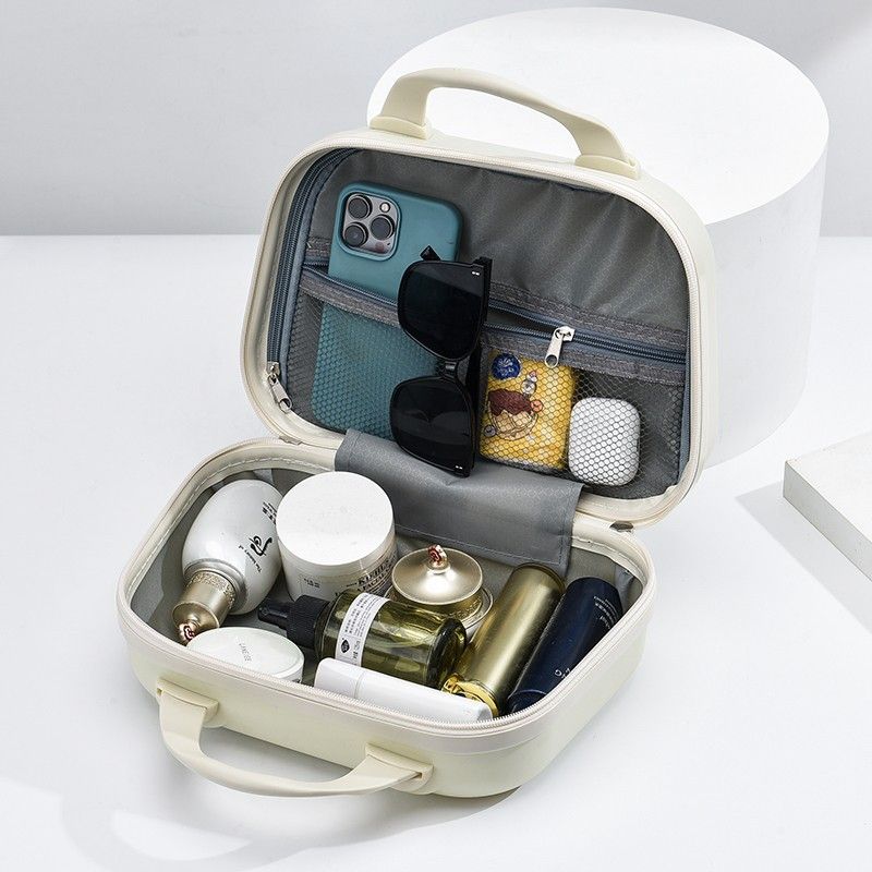 Sky Blue 14 inches Handheld Makeup Organizer - Compact and Portable Cosmetic view 4