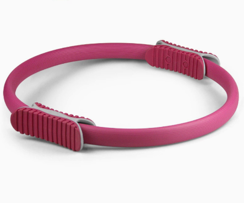 2 PCS Red 38cm Pilates Ring Circle with Comfort Foam Handles for Core & Muscle
