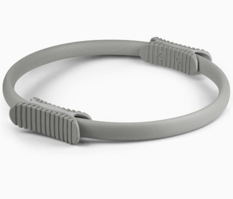 2 PCS Grey 38cm Pilates Ring Circle with Comfort Foam Handles for Core &