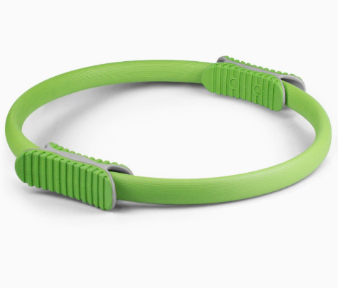 2 PCS Green 38cm Pilates Ring Circle with Comfort Foam Handles for Core &