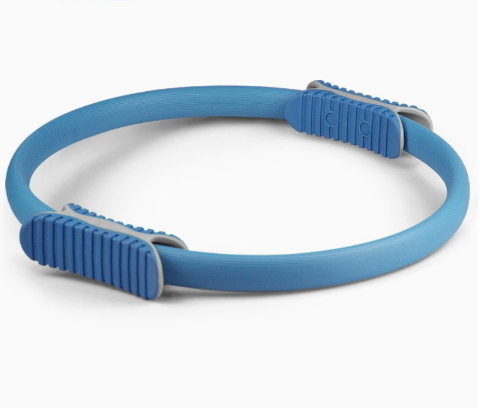 2 PCS Blue 38cm Pilates Ring Circle with Comfort Foam Handles for Core &