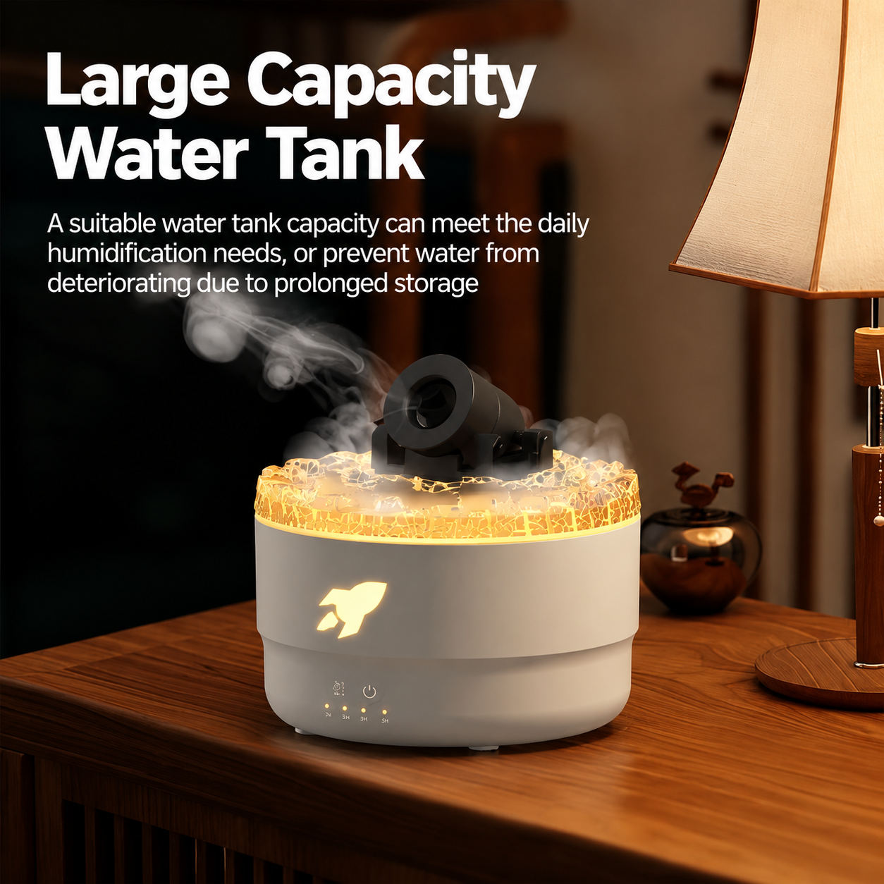 176 White Simulation Turret Diffuser & Humidifier - Smart Timer Ultrasonic view 7