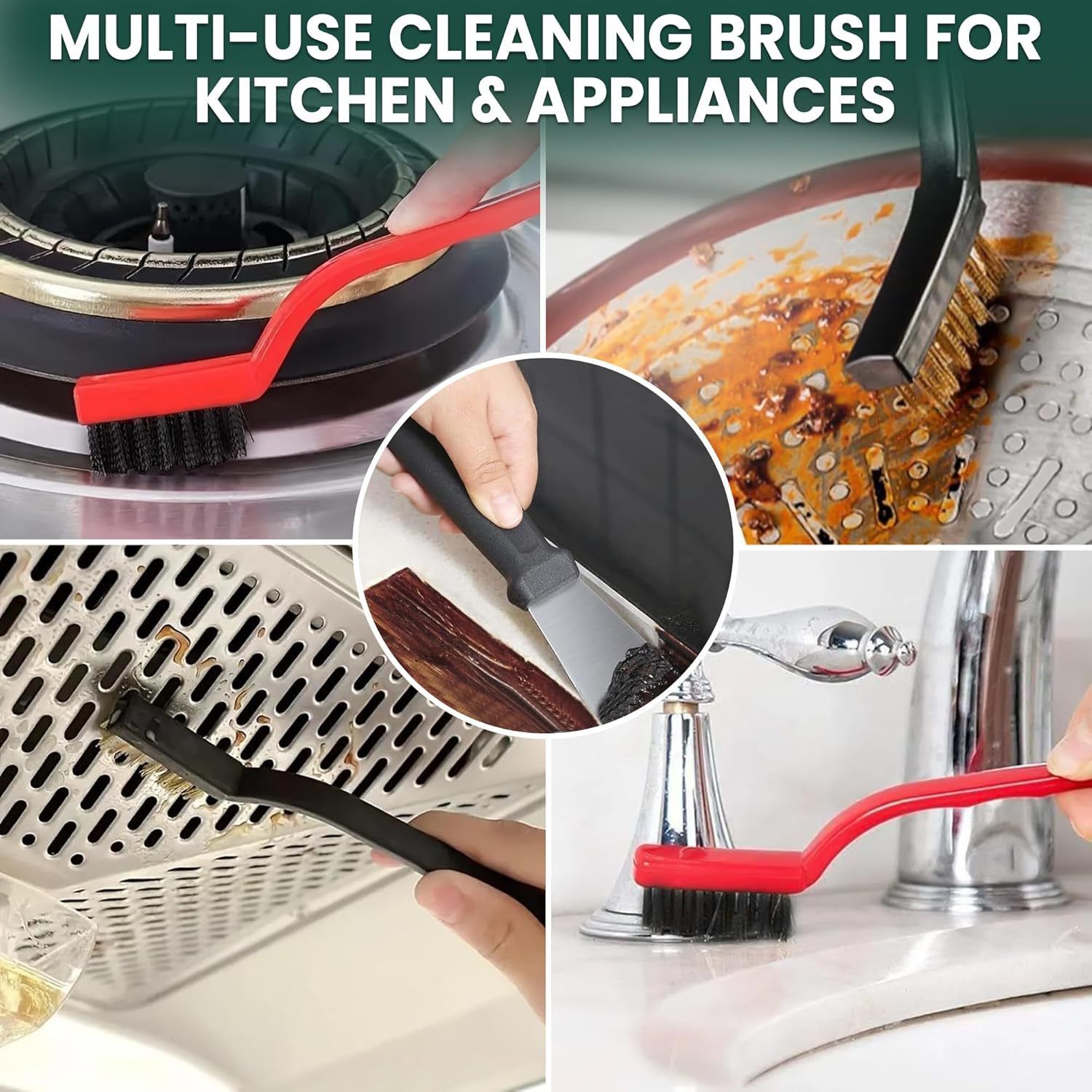 Set B Multi-Use Heavy-Duty Cleaning Brush Set – 12-Piece Hard Bristle Tool Kit view 6