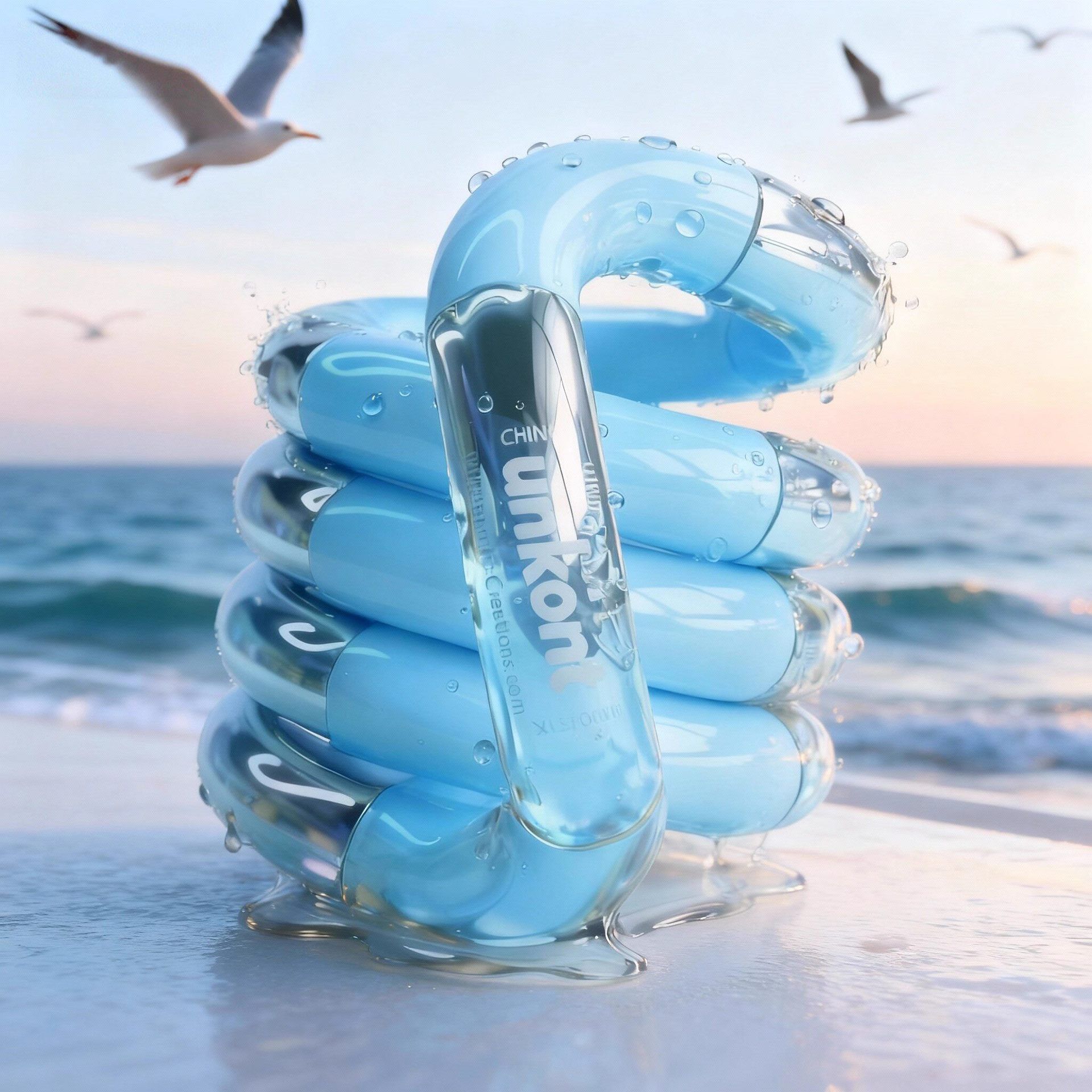 Blue Thermochromic Twist Toy – Sensory Stress-Relief Fidget Tool (TPU +