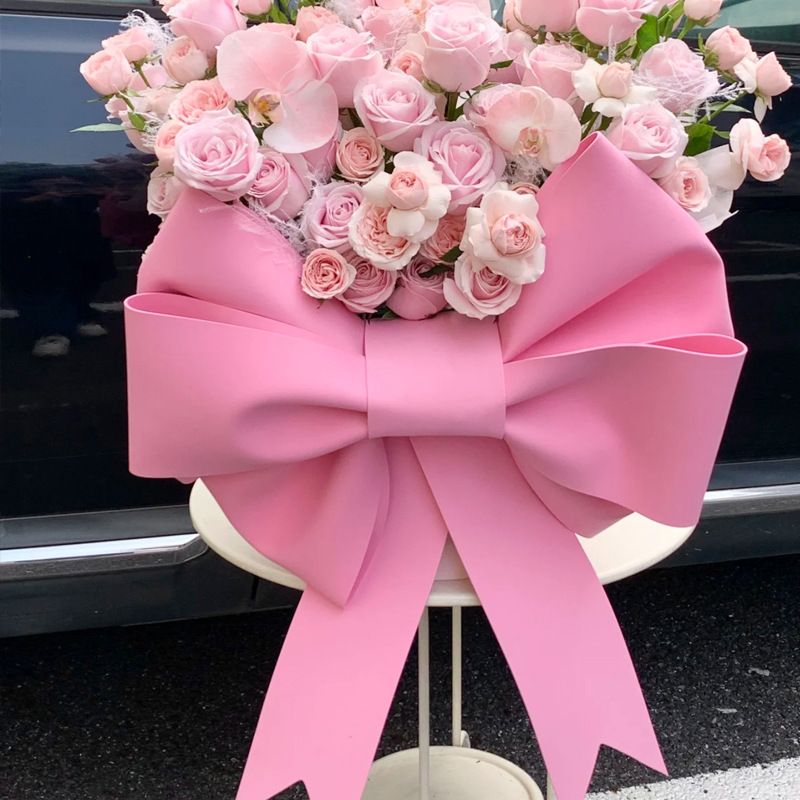 Pink EVA Bow Decoration DIY Kit - 75cm x 100cm DIY Party & Event Backdrop Bow