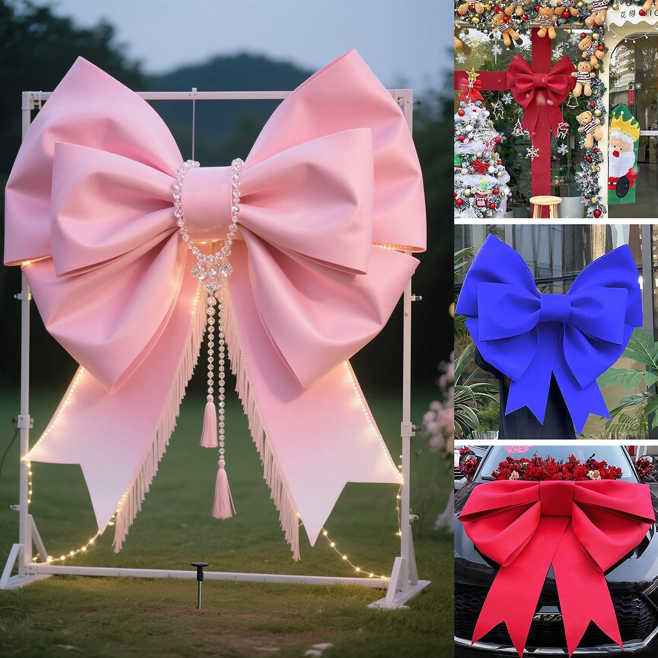 Light Blue EVA Bow Decoration DIY Kit - 75cm x 100cm DIY Party & Event view 2