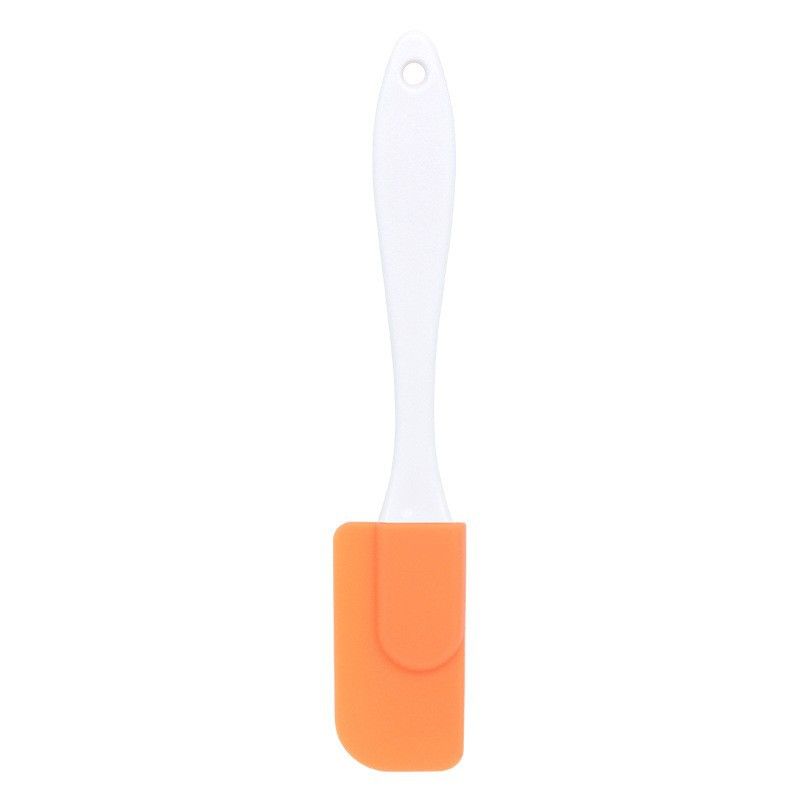 7 Pcs Orange Detachable Silicone Spatula - Food Grade Heat Resistant Baking