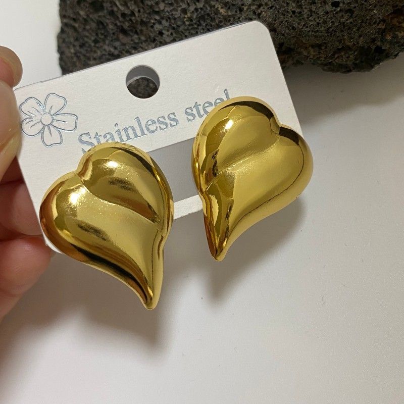 Combination B 18K Gold-Plated Stainless Steel Earring Set - 3 Pairs Minimalist view 5