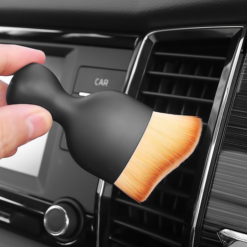 2 Pcs Car Interior Detailing Brush with Soft Microfiber Bristles for Air Vents view 4