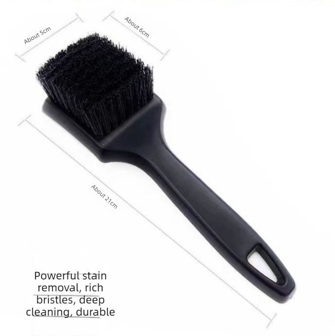 Blue Car Tire & Detailing Brush - 2-Pack Stiff Bristle Scrubber for Wheels view 6