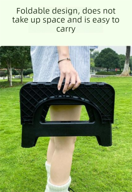 Black Large Portable Folding Camping Toilet Stool - Capacity Emergency Potty view 6