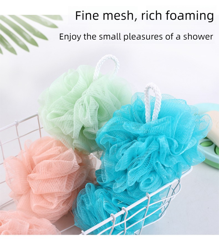 Pink 3-Piece Exfoliating Bath Set with Long-Handle Back Scrubber view 5