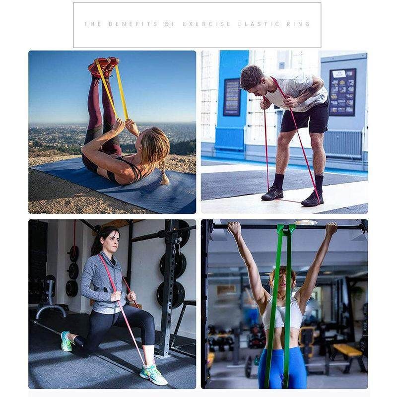4-piece TPE Resistance Band Set - Heavy Duty Fitness Loop Bands for Strength view 6