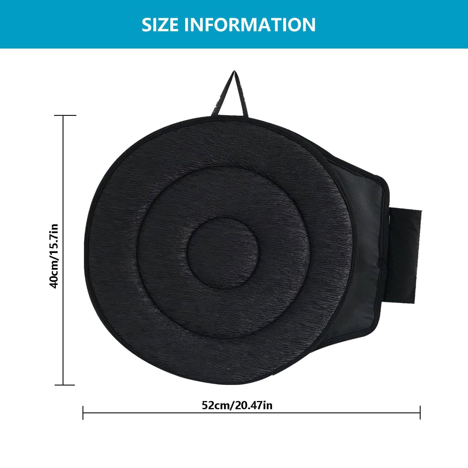 Dark Red 360° Swivel Car Seat Cushion – Portable Rotating Transfer Aid for Elderly view 5