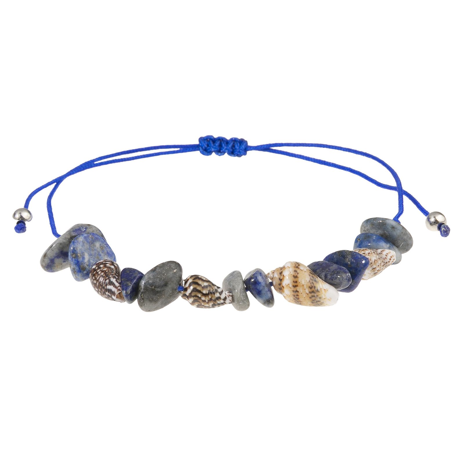 Boho Braided Shell & Crystal Bracelet Set – 12-Piece Adjustable Woven Jewelry view 3