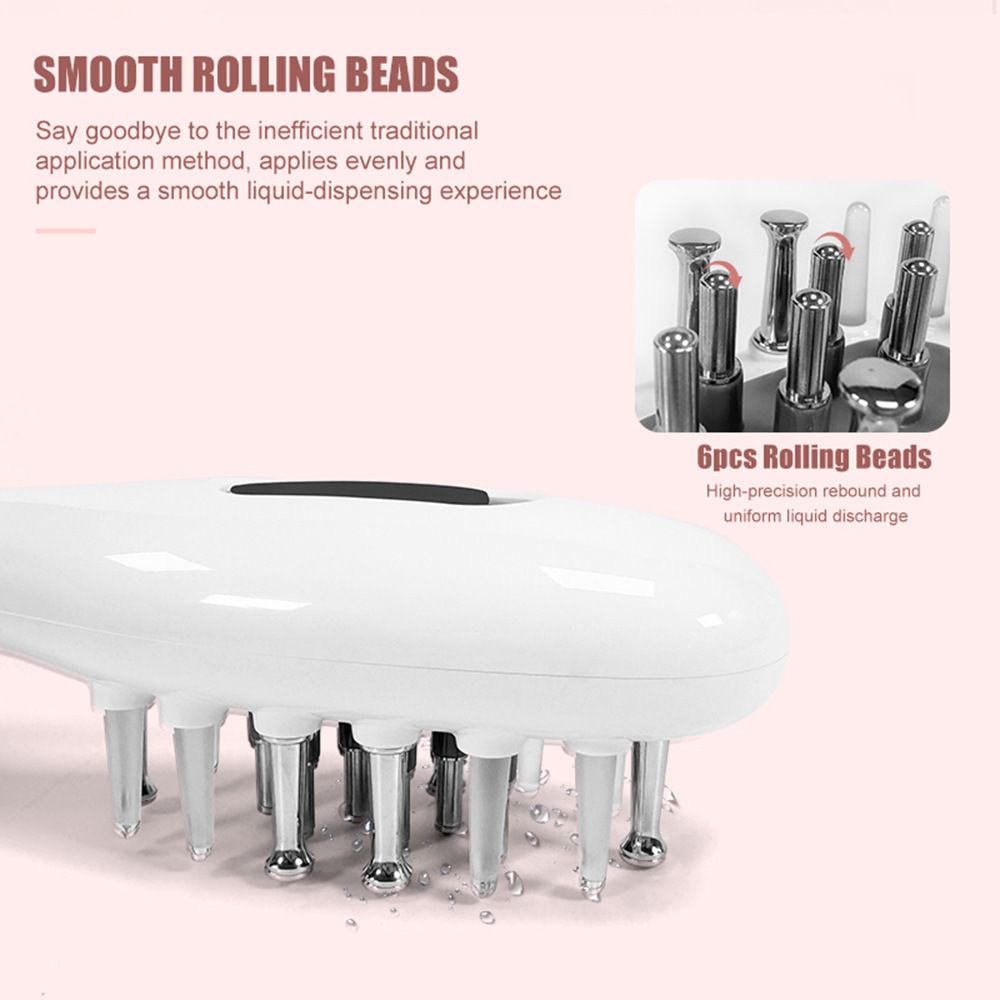 White Smart Scalp Massage Comb with EMS view 5